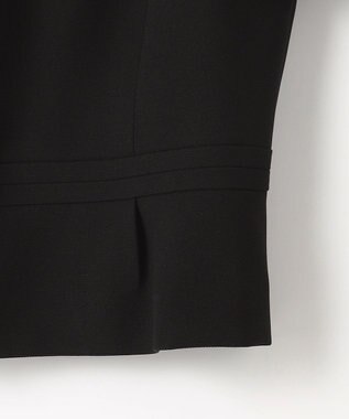 組曲 NOIR 【洗える】ウォッシャブルストレッチバーズアイ　ジャケット＋ワンピース ブラック系