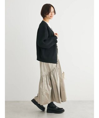 Green Parks ・ＥＬＥＮＣＡＲＥ　ＤＵＥパールトッパーカーディガン Black