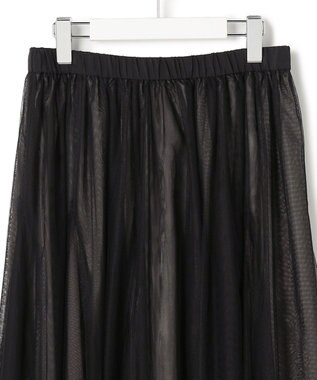 23区 S 【洗える】レイヤード チュール スカート ブラック系