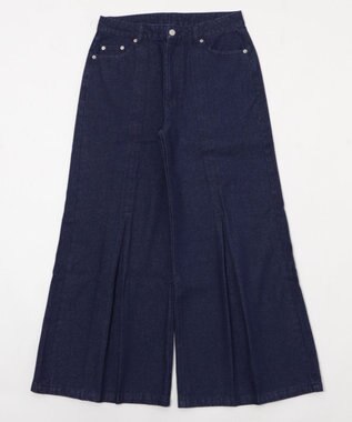 WEGO センタータックバギーフレアデニム デニムインディゴ