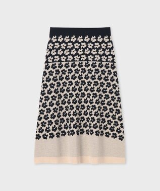 Paul Smith フラワージャカード ニットスカート エクリュ
