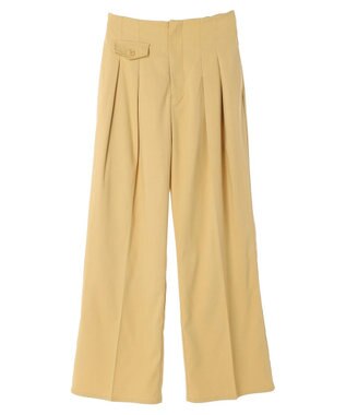 Green Parks ・Ｐｅｔｉｔ　Ｆｌｅｕｒ　ハイウエストワイドパンツ Yellow