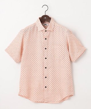 JOSEPH ABBOUD 【ビジネスシーンに最適・サステイナブル】ソアロンシャンブレープリント シャツ オレンジ系5