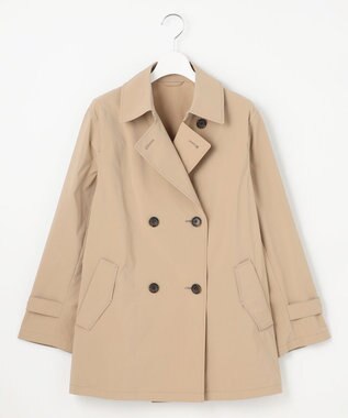 J.PRESS LADIES 【洗える・撥水】ポリアーティローザ ダブル トレンチコート モカ系