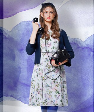 TOCCA 【洗える！】WATERCOLOR HARMONY ドレス ホワイト系1