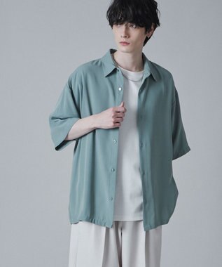 WEGO トロミBIGシャツ（S） グリーン