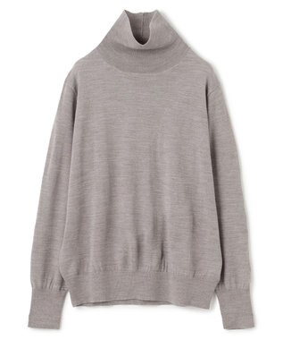 UNFILO ハイゲージウール ハイネック モカグレー