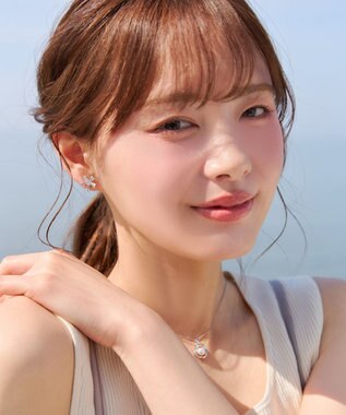 Tiaclasse 【金属アレルギー対応】スターフルールピアス・イヤリング ピアス：ピンクゴールド