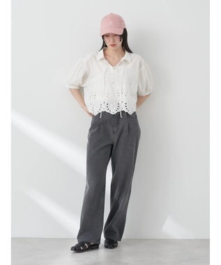 earth music&ecology エンブロイダリープルオーバー Off White