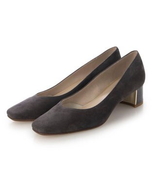 Riz raffinee <Riz raffinee>スクエアトゥプレーンパンプス グレースエード