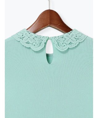 Te chichi ケミカルレースカラーリブニット グリーン