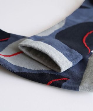 nitorito 【UNISEX】米沢オリジナル柄 nuts 靴下 black