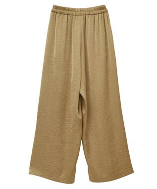 YECCA VECCA ビンテージサテンイージーワイドパンツ Camel