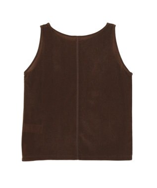 AMERICAN HOLIC シアーベロアタンクトップ Brown
