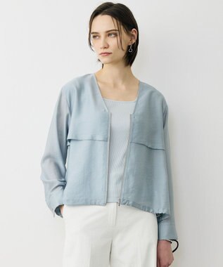 ICB L 【先行予約・WEB限定カラーあり】 リヨセルナイロンワッシャー Vネックブルゾン