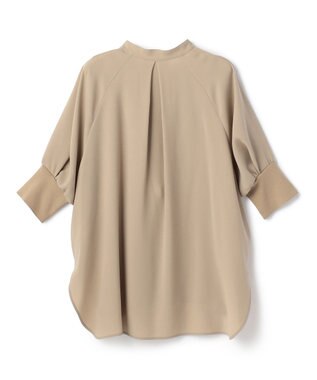 BEIGE， FLEUR / ドレープニット カフスブラウス Beige