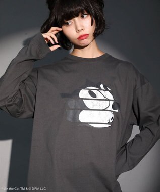 Green Parks ■ＦＥＬＩＸ　フェイスｐｔ　ロンＴＥＥ Charcoal Gray