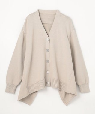 GRACE CONTINENTAL リリヤーンルーズカーディガン グレー