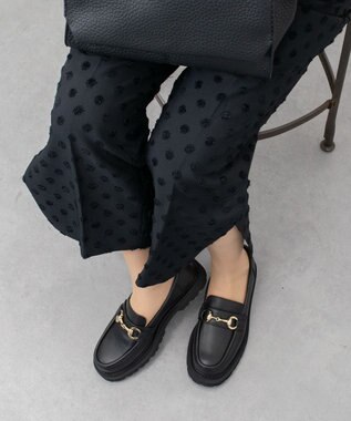 Bridget Birkin 【PARADIS COULEUR】タンクソールビットローファー ブラック