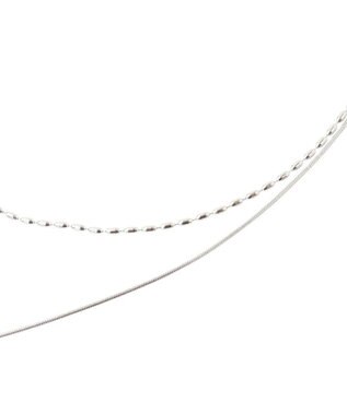 Green Parks ・ＨＡＬＦ　ＴＩＭＥ　サージカル２連ネックレス Silver