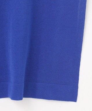 23区 L 【洗える】コットンアセテートギマ サマー ロングカーディガン ブルー系