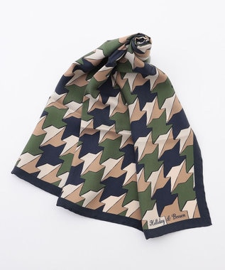 JOSEPH ABBOUD 【イタリア製・Holliday&Brown】ビッグハウンドトゥースプリント スカーフ