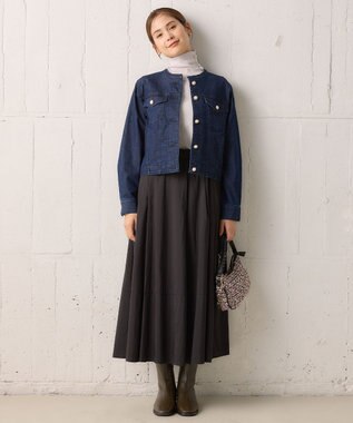 組曲 L 【23AW】パールボタンデニム ジャケット ネイビー系