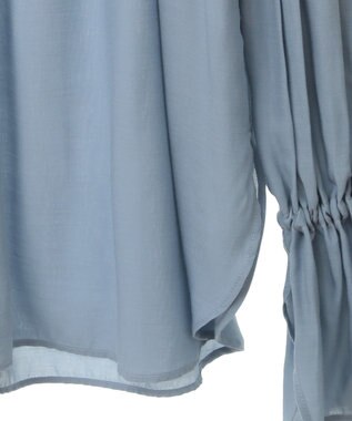 YECCA VECCA 2wayギャザーデザインブラウス Sax