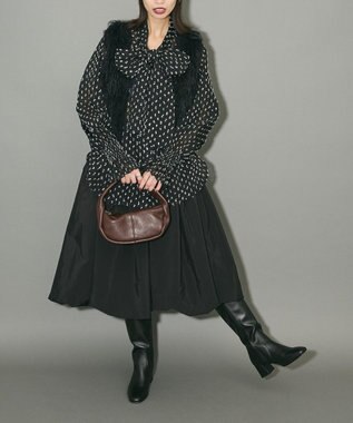 Green Parks タフタバルーンスカート Black