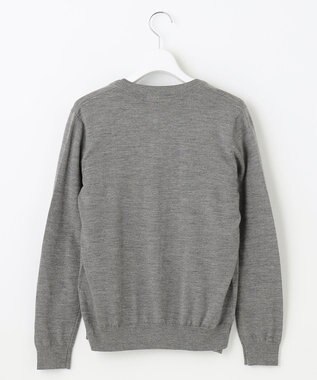 J.PRESS LADIES 【洗える】アーガイルツイン ニット グレー系