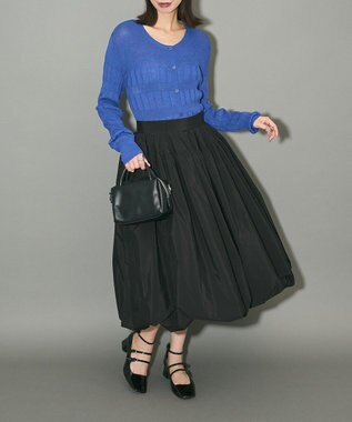 Green Parks タフタバルーンスカート Black