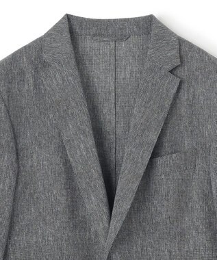 JOSEPH HOMME 新型・新柄【洗える/ストレッチ/シワになりにくい/セットアップ対応可】クールドッツストレッチ 　ジャケット ライトグレー系