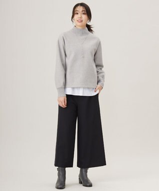 J.PRESS LADIES 【WEB限定カラーあり】ニードルパンチ カットソー ライトグレー系