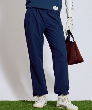 PW CIRCULUS 【ストレッチ素材】【WOMEN】セミワイド イージーパンツ ゴルフウェア レディース ネイビー系