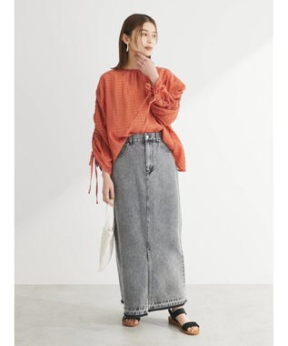 Green Parks ・ＥＬＥＮＣＡＲＥ　ＤＵＥ　バックリボンブラウス Orange