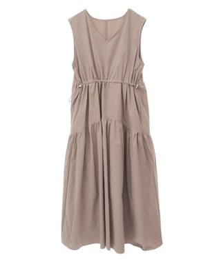 Green Parks ・ＥＬＥＮＣＡＲＥ　ＤＵＥ　ドロストティアードワンピ Dark Beige