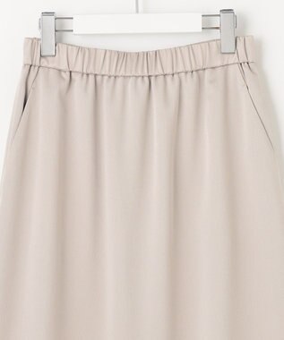 自由区 【XSサイズ～/洗える】チンツサテンタンブラー ナロースカート ベージュ系