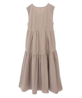 Green Parks ・ＥＬＥＮＣＡＲＥ　ＤＵＥ　ドロストティアードワンピ Dark Beige