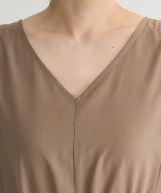 Green Parks ・ＥＬＥＮＣＡＲＥ　ＤＵＥ　ドロストティアードワンピ Dark Beige