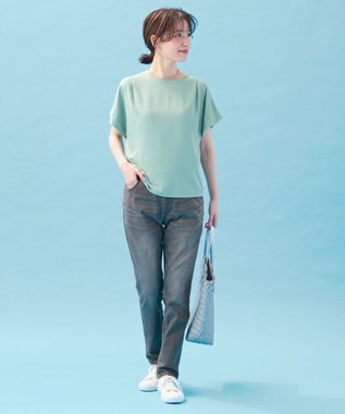 ANY さらさらDRYブラウス ライトグリーン