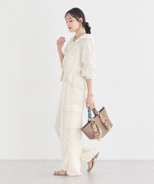 earth music&ecology 【予約】シアーシャツブルゾン アイボリー