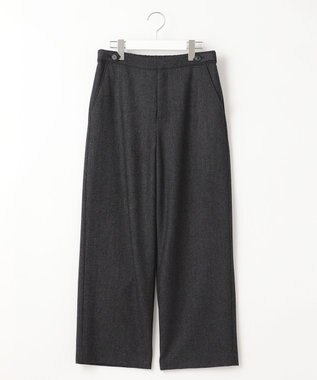 J.PRESS LADIES クラシカルツイード＆ヘリンボン セミワイド パンツ グレー系5