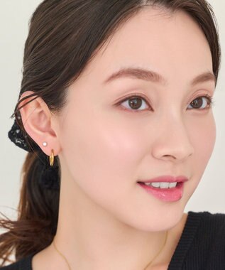 Phoebe 【金属アレルギー対応】3setビジューピアス　ゴールド/サージカルステンレス ゴールド