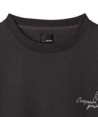 WEGO 【ユニセックス着用ITEM】ガールイラストグラフィックプルオーバー ブラック中濃色