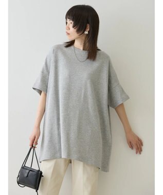 AMERICAN HOLIC ミニ裏毛ポンチョチュニック2 Light Gray Mixture