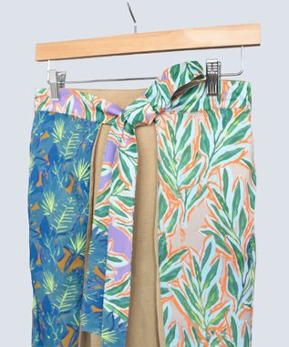 COQ 2WAY HALF LEAVES 前後2WAYパンツ ベージュ