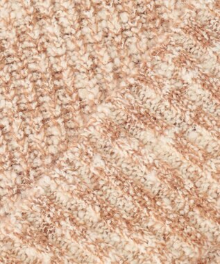 BEIGE， BUFFON / ツイードニット Camel x White x Red