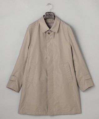 GOTAIRIKU ダウンライナー装着可【半裏仕様】メランジシャンブレー ステンカラースプリングコート ベージュ系