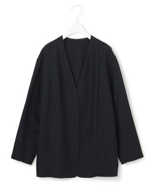 ICB 【洗える】 Unleash ノーカラージャケット ネイビー系