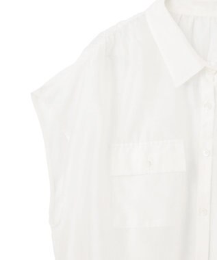 GRACE CONTINENTAL ギャザーシャツ ホワイト
